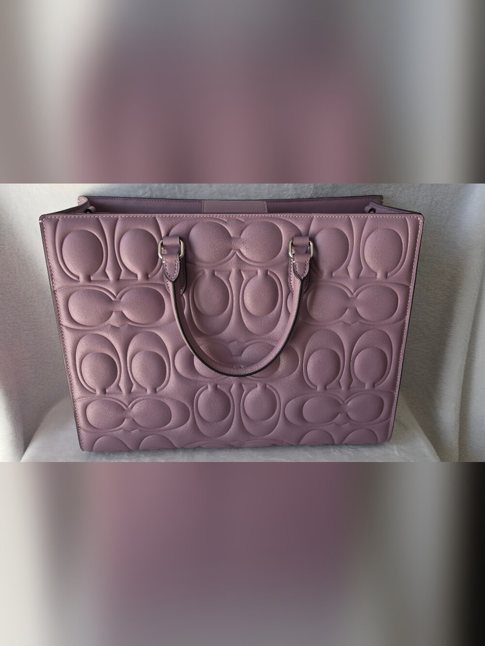 Coach Signature Quilted Leather Tote - Jasmine - Picture 4 of 13
